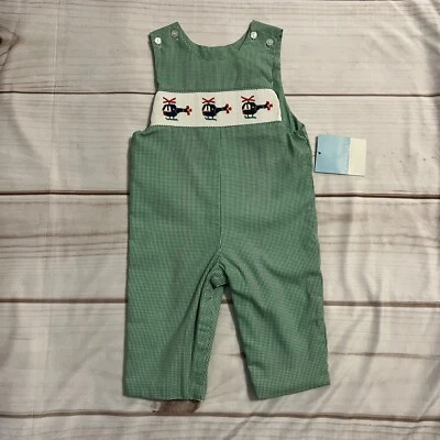 Anavini Longalls Calado a Mano Niños 12 Meses Nuevo con Etiquetas Helicóptero Guinga ENVÍO GRATUITO Foto 1 de 4