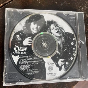 Ozzy Osbourne Live War Pigs PROMO PICTURE DISC CD Single 1988 Black Sabbath - Picture 1 of 6