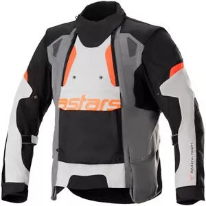 Alpinestars Adventure Motorcycle Jacket Halo Medium Grey Black Dual Sport Bike - Picture 1 of 5