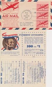 #C25a 6c Pane Air Mail Plane Anderson cachet First Day cover with enclosures - Picture 1 of 1