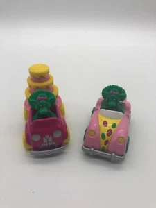 Vintage 1980s Lyons Group Pair Baby Bop Cars Birthday Cake and Easter egg - Picture 1 of 2