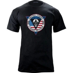 EE. UU. Camiseta gráfica Combat Veteran Triangle Skull - Imagen 1 de 2