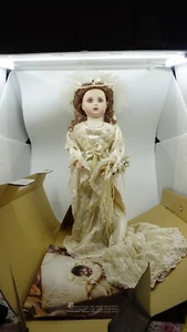 Muñeca novia reliquia victoriana Bebe-Steiner Franklin reliquia - Imagen 1 de 13