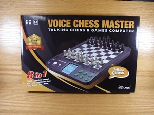 Voice Chess Master 8-in-1 sprechender Schach & Spiele Computer Brandneu - Bild 1 von 3