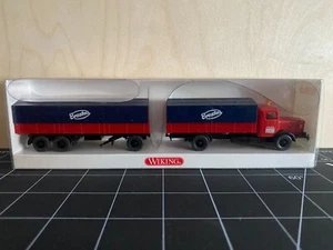 WIKING 8580435 Flatbed Truck & Trailer - Ereska - 1:87 HO - Picture 1 of 4
