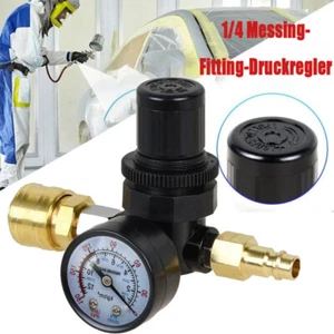 1/4"Druckminderer Druckregler Druckregelventil Für Druckluft Kompressor 0-12bar - Bild 1 von 9