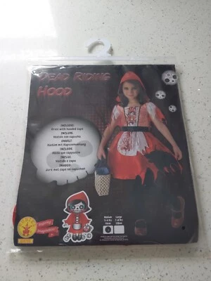 Halloween Girls Little Dead Riding Hood 5-6 Years - Image 1 of 4