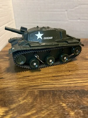 DE COLECCIÓN MARX MILITAR EJÉRCITO DE EE. UU. TANQUE MARX WINDUP *HECHO EN HONG KONG* PLÁSTICO DE LA SEGUNDA GUERRA MUNDIAL Foto 1 de 4