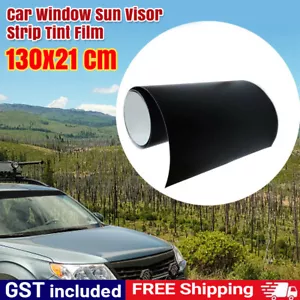 Car Window Sun Visor Strip Tint Film Car Front Windshield UV Shade DIY Decal - Picture 1 of 11