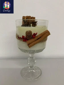 Sojawachskerze in Glas mit verführerischem Orangen-Duft Unikat Handgefertigt #34 - Picture 1 of 4