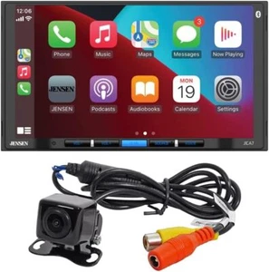 JENSEN J1CA7-BUC 7" Apple CarPlay Android Auto Radio & Backup Camera Combo New - Picture 1 of 4