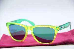 NEW OAKLEY OJ9009-0548 FROGSKINS ACID GREEN AUTHENTIC FRAMES SUNGLASSES 48-15 - Picture 1 of 5