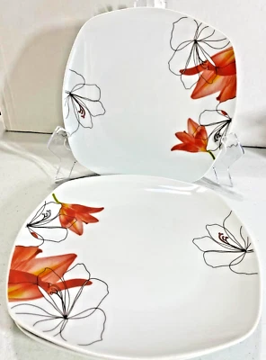 Tabletops Gallery Lilly Salad Plates - 8" - Set of 3 - perfect condition - Image 1 of 4