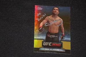 CAIN VELASQUEZ 2010 TOPPS UFC GREATS OF THE GAME SIGNED AUTOGRAPHED CARD #14 - Picture 1 of 1