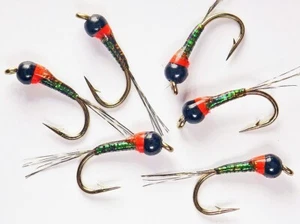 Gasolina Bullet Baetis Tungsten Nymphs - Premium Trout Fly Fishing Flies Lot - Picture 1 of 24