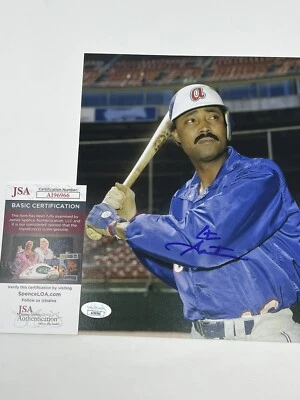 Foto autografiada de los Bravos de Atlanta de Cito Gaston firmada a mano de 8x10 con certificado de autenticidad JSA Foto 1 de 3
