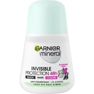 Garnier Mineral Invisible Black, White & Colors roll-on deodorant 50ml-FREE SHIP - Picture 1 of 1