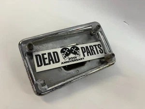 Harley chrome laidback lay down license plate mount bracket trim ring - Picture 1 of 5