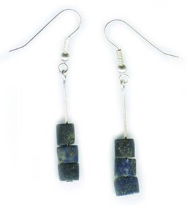 Ancient 3000Bc Assyrian Armenian Lapis Lazuli Earrings Persia Gem of the Heavens