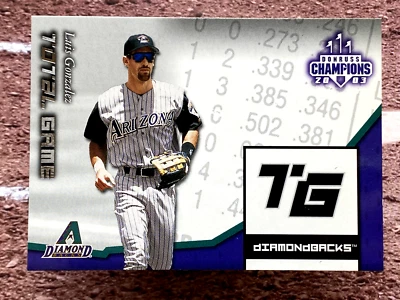 2003 Donruss Champions Total Game Luis Gonzalez #TG-11 - Image 1 of 2