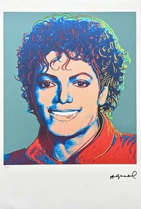 ANDY WARHOL - Michael Jackson - signed, numbered edition 81/100, 38 x 56 cm - Picture 1 of 7