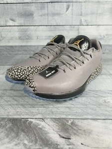 NIKE AIR JORDAN ADG GOLF SHOES AR7995-003 GUNSMOKE BLACK METALLIC GOLD SIZE 7.5 - Picture 1 of 8