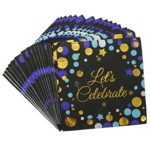 40 Piezas Servilleta de Papel Cena Fiesta Felicidades Graduación Tejidos - Imagen 1 de 10