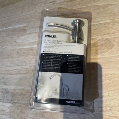 NEW KOHLER R1893-C-BN Soap/lotion dispenser  Vibrant Brushed Nickel - Image 1 of 2