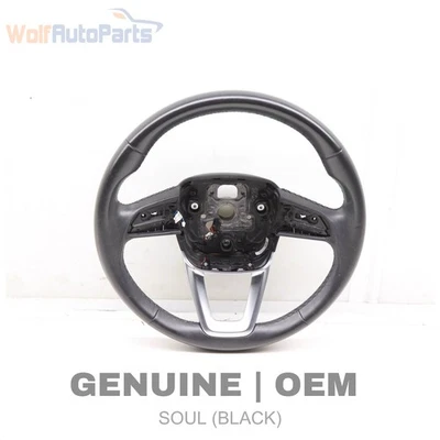 2020-2024 AUDI Q7 - 3-Spoke Leather Steering Wheel 4M8419091T - Image 1 of 4
