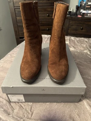 Aquatalia Women's Ilyssaa Suede Chestnut Boot Size 10M - Image 1 of 4