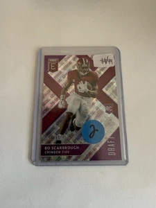 2018 Panini Draft Picks Bo Scarbrough #121 Aspirations Purple Variation /99 (RC) - Picture 1 of 2