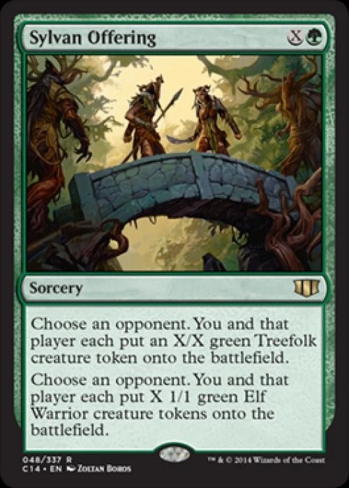 Sylvan Offering - Light Play MTG Commander 2014 Edition - Image 1 of 1