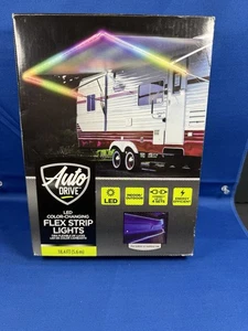 Auto Drive LED Color Changing Flex Strip Lights 18.4 Feet RV Camper Outdoors - Picture 1 of 4