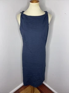 MM LaFleur dunkelblau Lydia Twist Ärmel Kleid Größe 16 - Bild 1 von 9