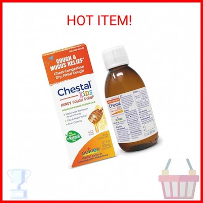Boiron Chestal Honey Children's Cough Syrup for Nasal and Chest Congestion, Runn - Image 1 of 2