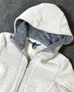 KUHL Stella Hoodie Full Zip Alfpaca Fleece Sweatshirt Womens S-Beige-Faux Fur - Picture 1 of 12