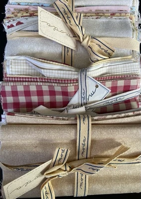 Gingham Rose By 3 Sisters For Moda - 40  1/4 Yard Cuts Rare OOP Line - Image 1 of 4