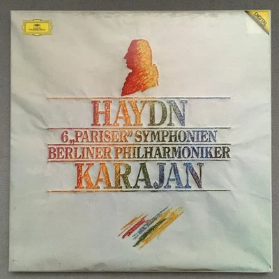 E360 Haydn 6 Paris Symphonies Karajan BPO 3LP DGG 2741 005 Digital Stereo - Image 1 of 4