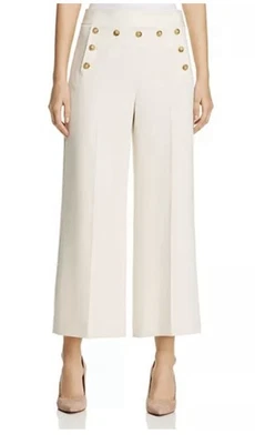 Tory Burch Cropped Sailor Front Button Detail Pants Size 6 - FLAW - Image 1 of 4