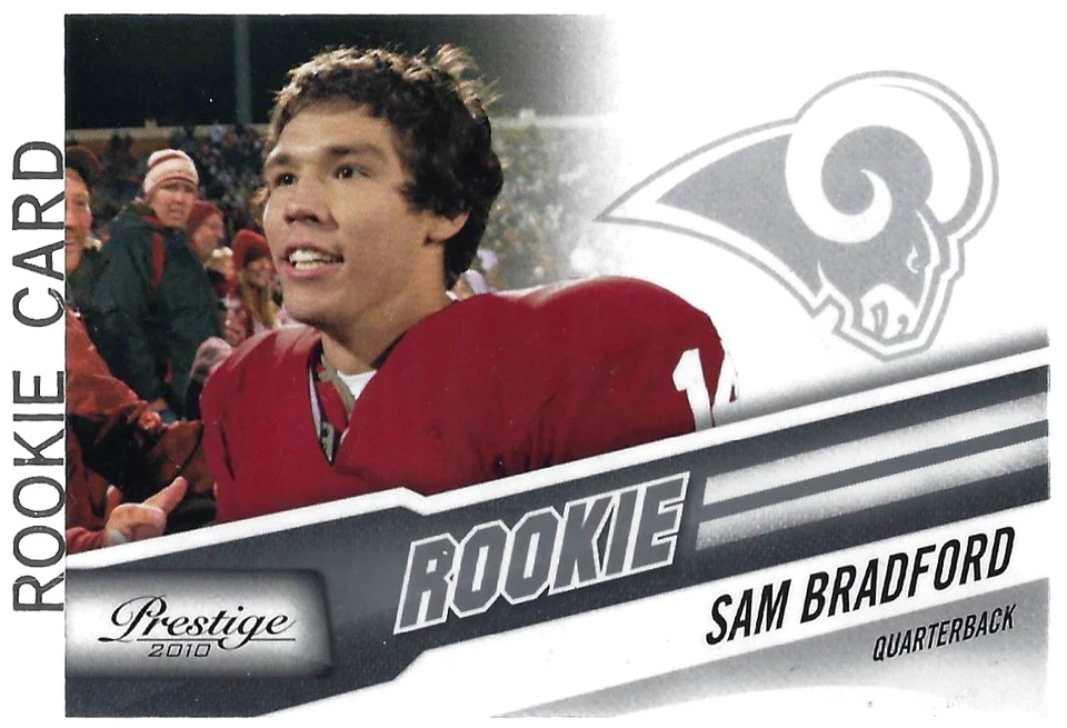2010 Panini Prestige Sam Bradford #287 Rookie Card St Louis Rams Heisman Trophy - Image 1 of 2