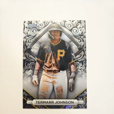 2023 Bowman Sterling Termarr Johnson Sterling Silver Refractor 16/100 #BSP-73⚾️ - Image 1 of 2