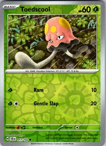 Toedscool Reverse Holo 017/142 SV07: Stellar Crown Common - Casi nuevo - Imagen 1 de 2