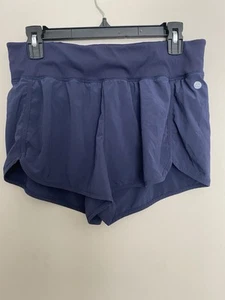 Zella activewear running shorts w/ pocket navy blue Solid print Athletic medium - Picture 1 of 4