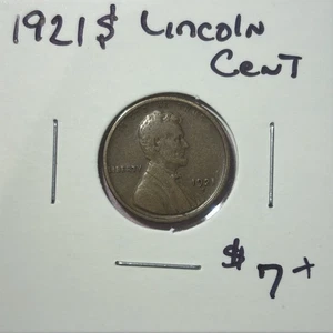 1921 S - Lincoln Wheat Cent - Nice - Full Details - Tougher Date - Picture 1 of 2