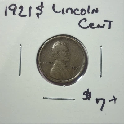 1921 S - Lincoln Wheat Cent - Nice - Full Details - Tougher Date - Image 1 of 2