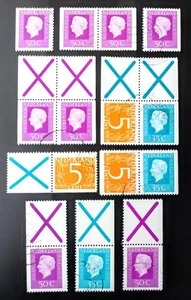 Netherlands 1975 - Juliana / Combinations from booklet 19 - NVPH.C110-117 - used - Picture 1 of 1