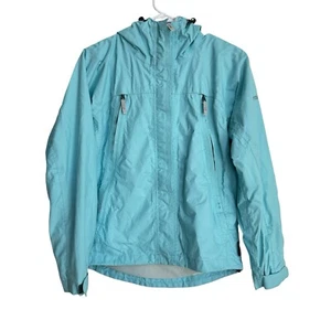 Columbia Titanium Omni Tech Mujer’s Chaqueta de Lluvia Azul Talla XS Paquete Completo con Capucha Cremallera - Imagen 1 de 9