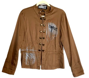 REHECHO Único Boutique Reciclado Reelaborado Usable Arte - Chaqueta Libélula L - Imagen 1 de 16