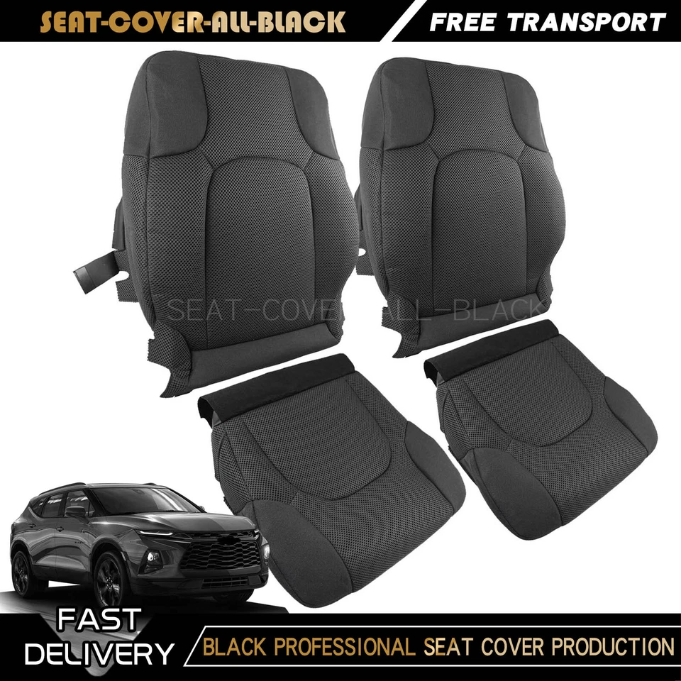 For 05-19 Nissan Frontier Driver Passenger Bottom Top Cloth Seat Cover dark grey Foto 1 de 4