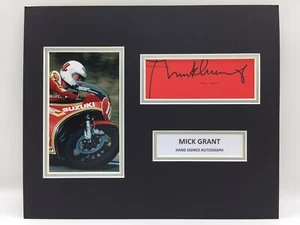 RARE Mick Grant Isle Of Man TT Signed Photo Display + COA AUTOGRAPH IOM TT - Picture 1 of 3